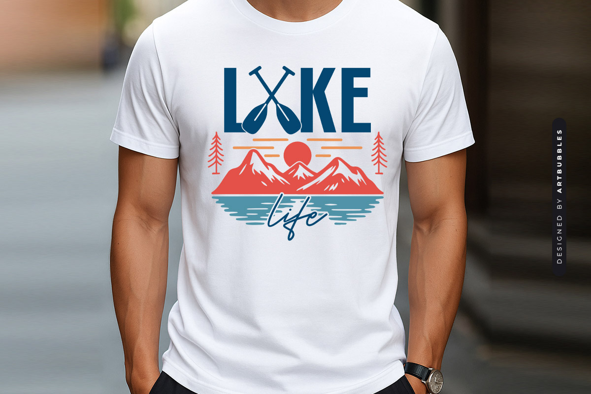 Lake Life SVG File T-shirt Mockup Image.jpg