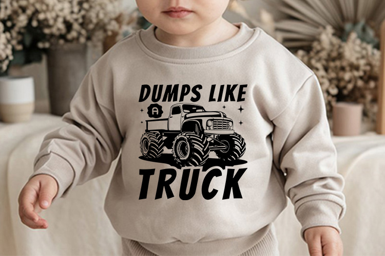 Dumps Like A Truck SVG, DXF, EPS, PNG Design Sweatshirt Mockup Image.jpg