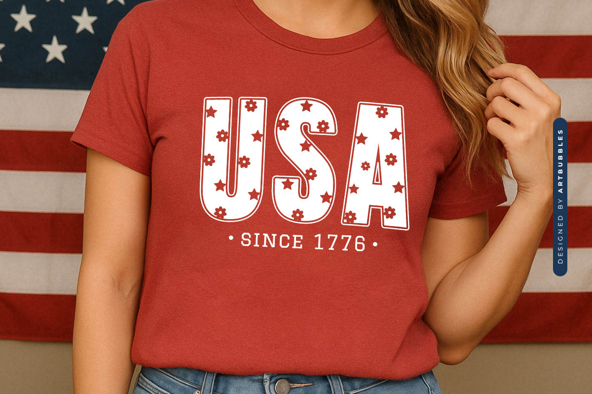 USA Since 1776 - Happy 4th of July SVG Tshirt Mockup Image.jpg