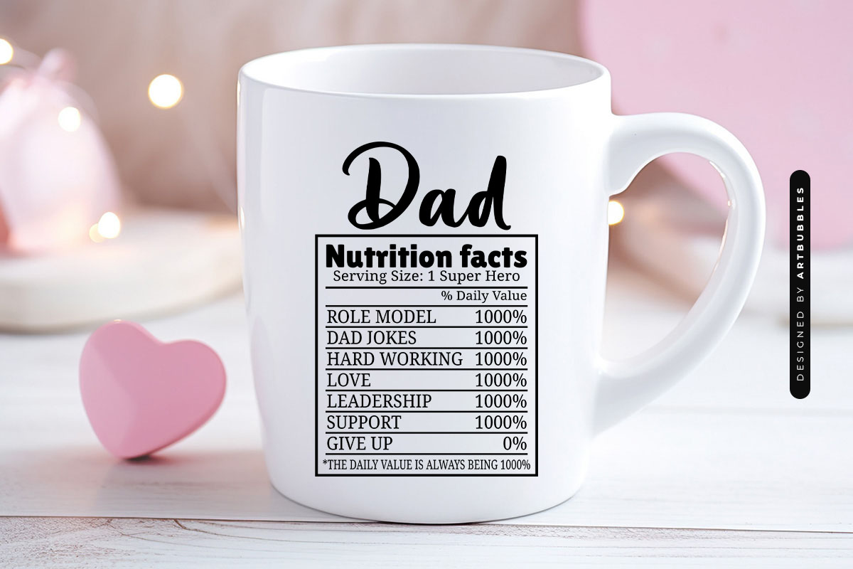 Dad Nutrition Facts, Fathers Day SVG File Mug Mockup Image.jpg
