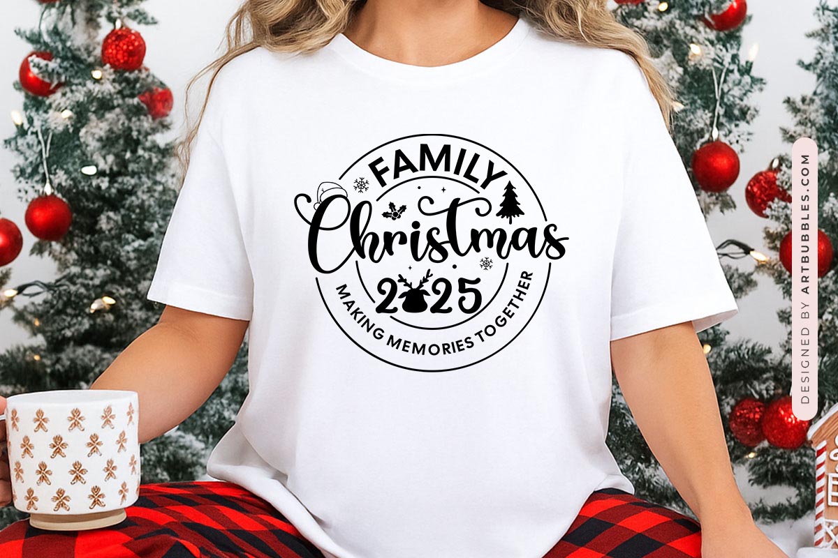 Family Christmas 2025 SVG File