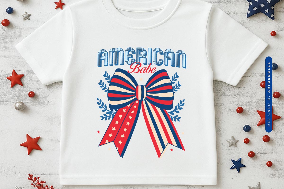 American Babe - Kids 4th of July Sublimation Shirt MockupImage.jpg