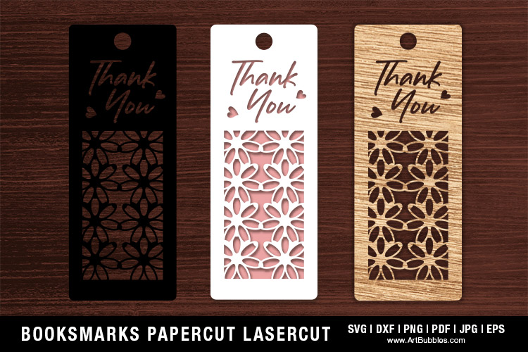 Bookmarks Papercut SVG Laser Cut Files