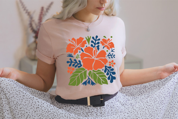Hibiscus Abstract Flower SVG Vector Shirt Mockup Image.jpg