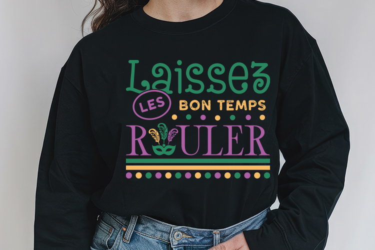 Laissez Les Bon Temps Rouler - Mardi Gras Cut File SVG