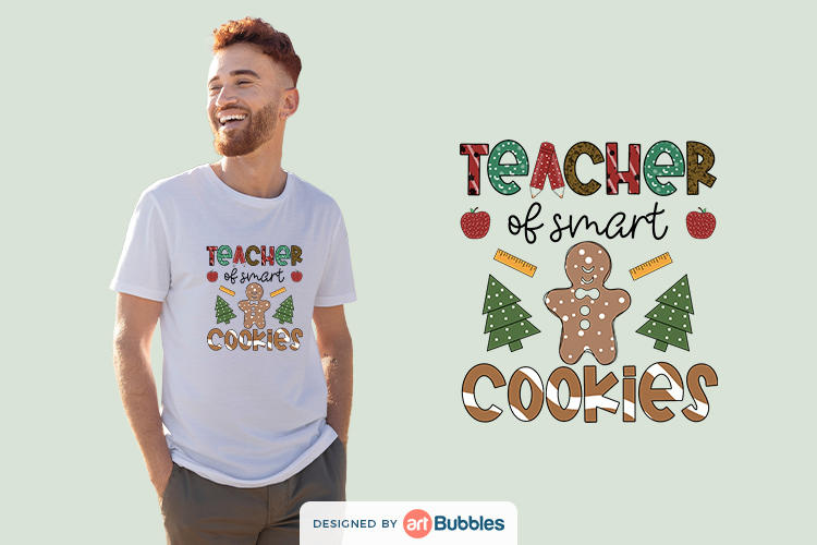 Teacher of Smart Cookies, Christmas Sublimation Designs Free