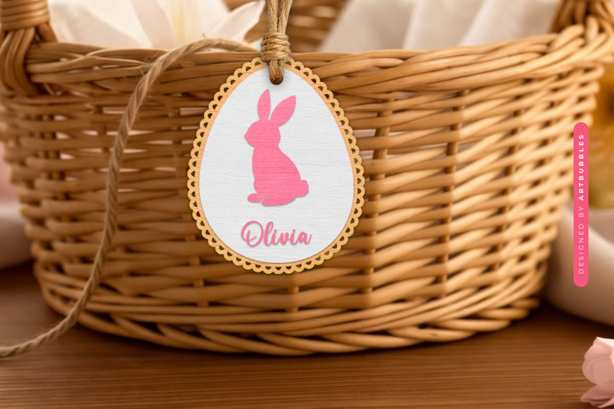 Personalized Easter Bunny Basket Tag SVG Image.jpg