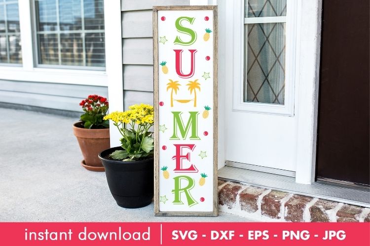 Summer Porch Sign SVG Cut File