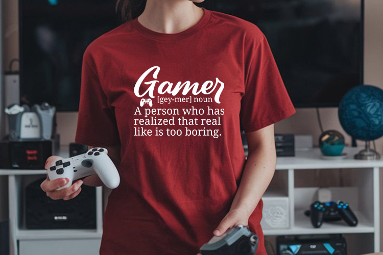 Gamer Definition SVG Cut File Tee Mockup Image.jpg