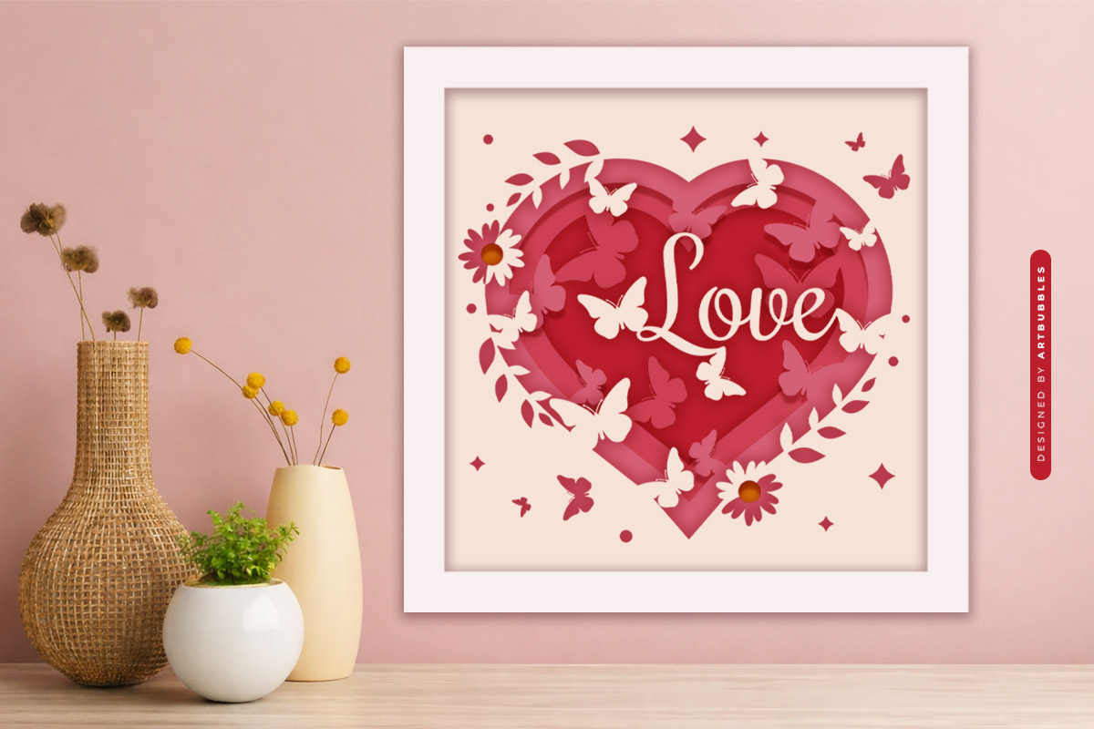 Layered Heart Valentine Love Shadow Box SVG Image 4.jpg