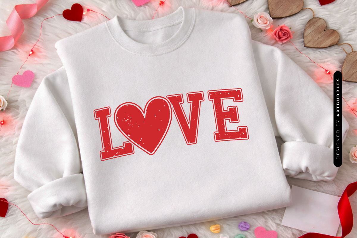 Love Valentine's Day SVG Design Shirt Mockup Image.jpg