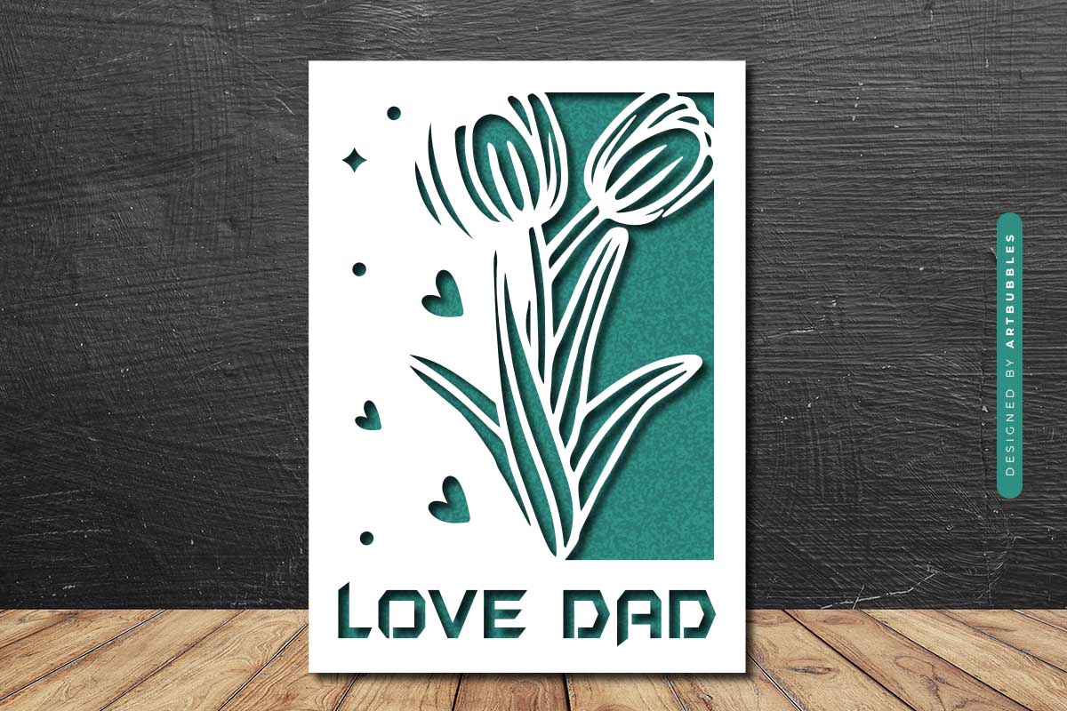 Handcrafted Fathers Day Greeting Card SVG Image 2.jpg