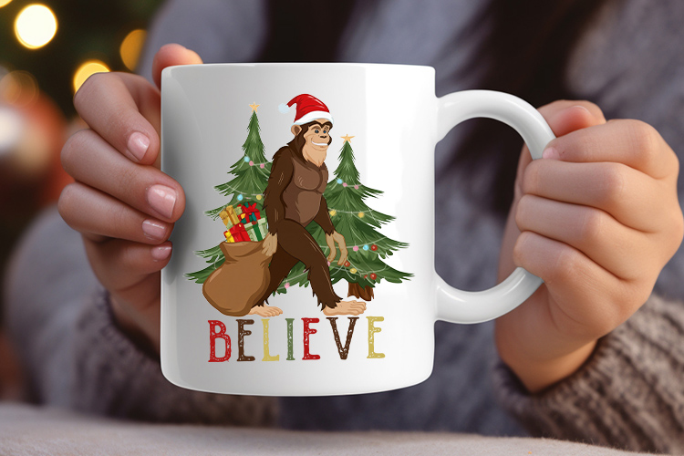 Bigfoot Christmas Sweater Sublimation, Believe PNG Preview 02.jpg