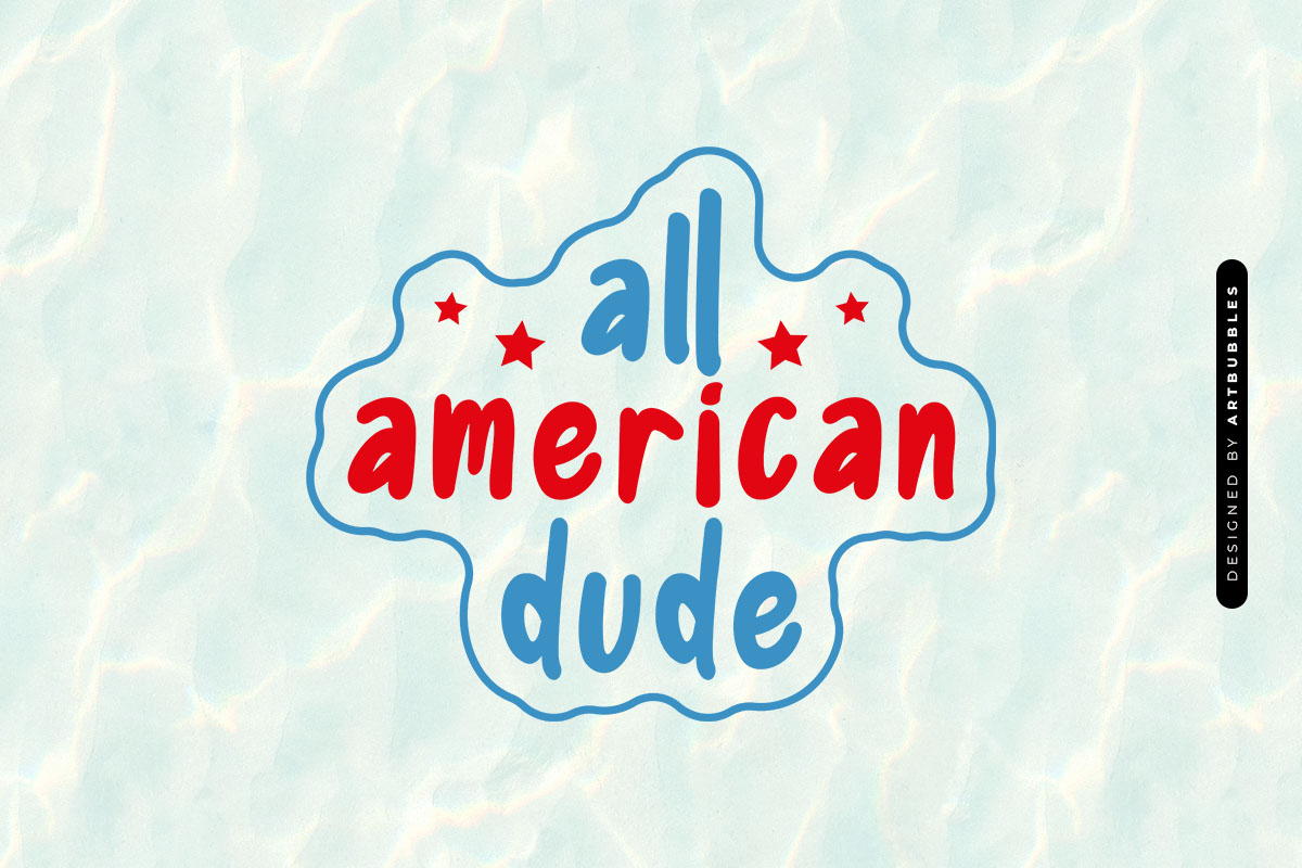 All American Dude - Boys 4th of July SVG Image.jpg