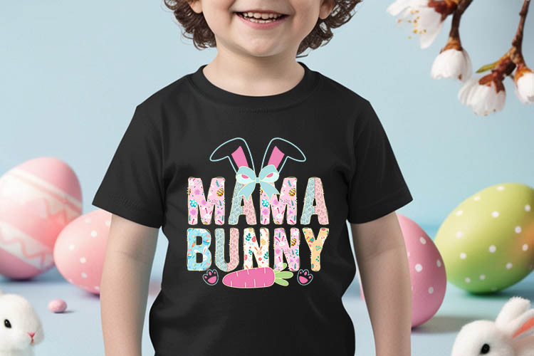 Mama Bunny - Easter Coquette Sublimation Tshirt Mockup Image.jpg