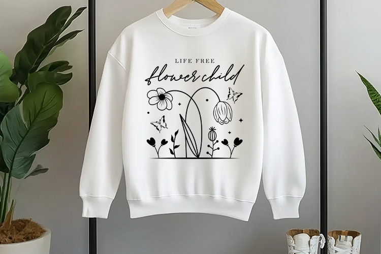 Live Free Flower Child - Wildflower Quote SVG File Sweatshirt Mockup Image.jpg