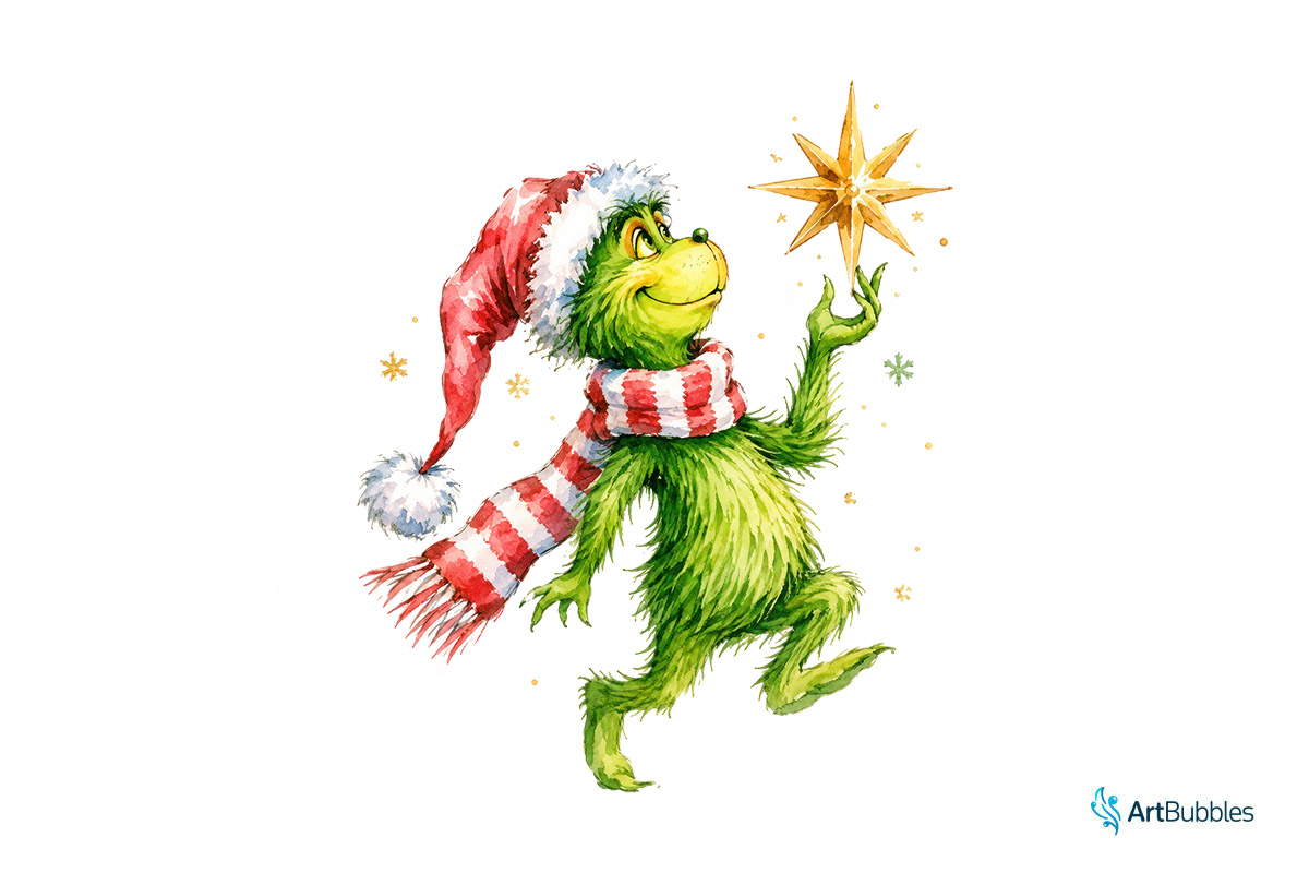 Grinch Christmas PNG Sublimation Clipart Image.jpg