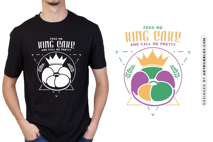 Feed Me King Cake & Call Me Pretty - Mardi Gras SVG Image.jpg