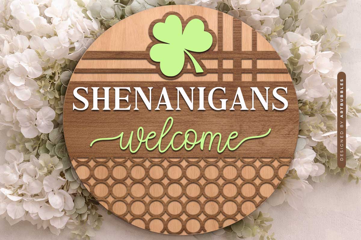 St Patrick's Day Door Hanger SVG Glowforge Image 3.jpg