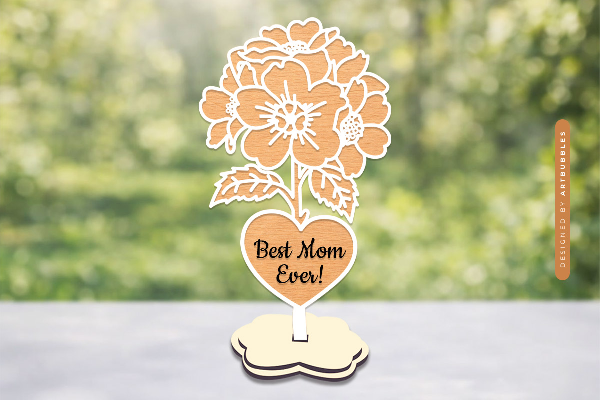 Mothers Day Laser Cut Stand Flower SVG Bundle Image 5.jpg