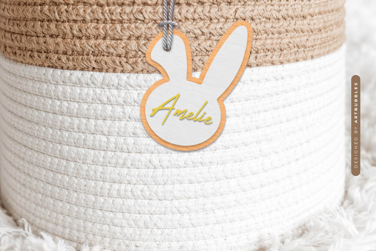 Easter Basket Tag SVG Laser Cut File Image 2.jpg