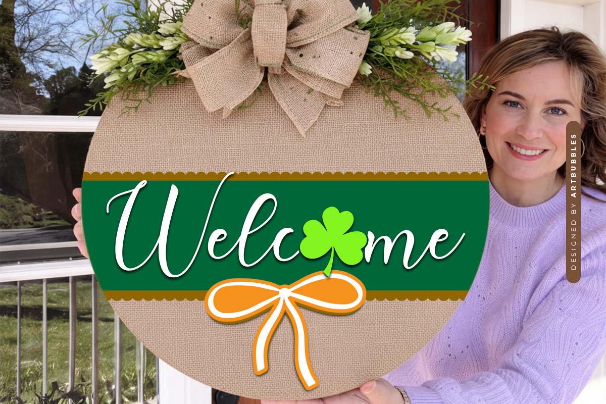 St Patrick's Day Welcome Sign SVG Bundle Image 3.jpg