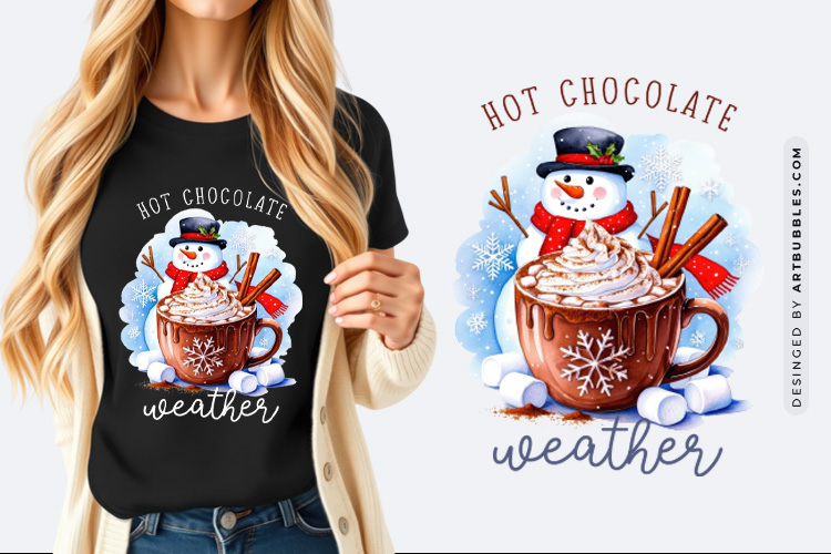 Hot Chocolate Weather - Winter Sublimation PNG Image.jpg