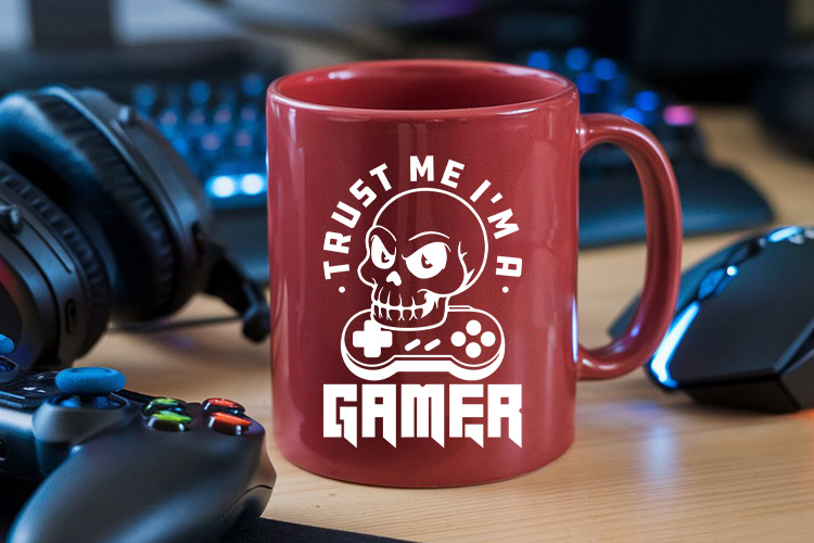 Trust Me I'm a Gamer SVG Cut File Mug Mockup Image.jpg