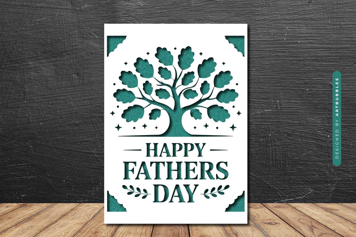 Handcrafted Fathers Day Card Paper Cut SVG Image 2.jpg