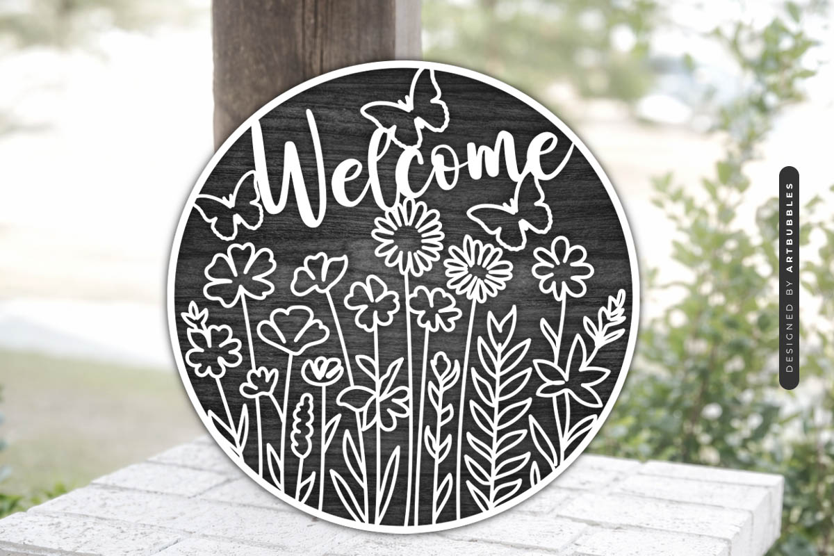 Layered Floral Door Hanger SVG Cut File Image 2.jpg