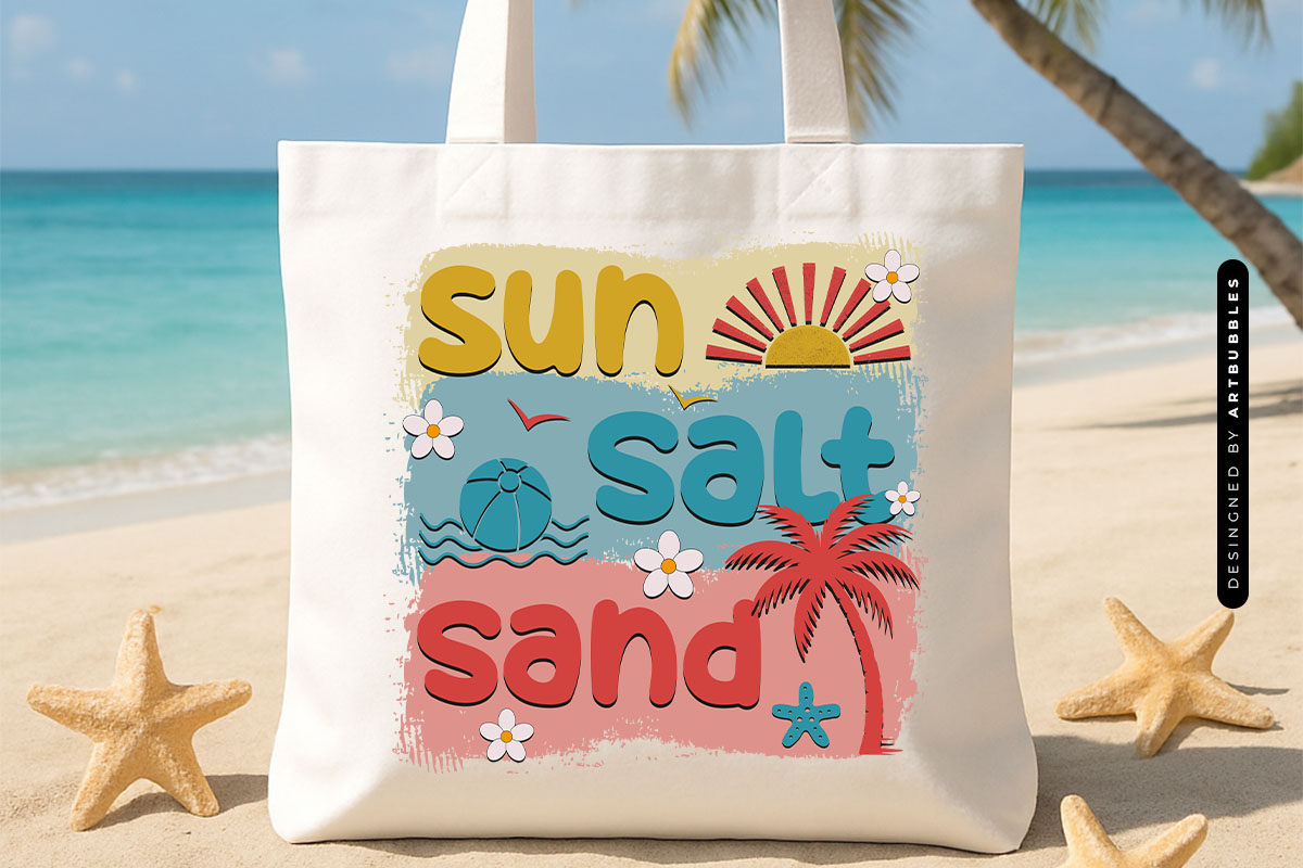 Sun Salt Sand - Summer Sublimation PNG Tote Bag Mockup Image.jpg