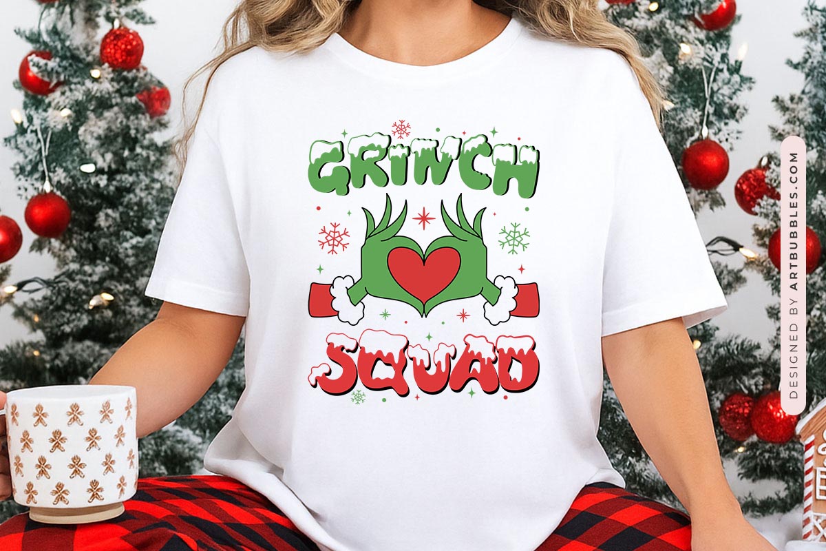 Grinch Squad - Cute Christmas SVG