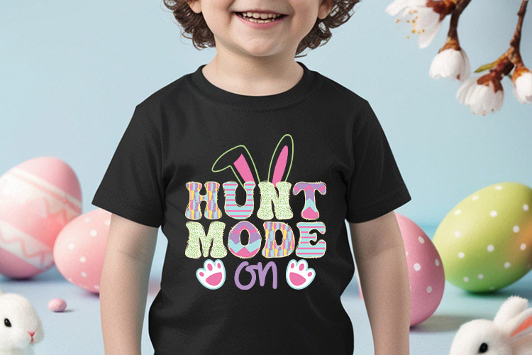 Hunt Mode On - Easter Sublimation Print Tshirt Mockup Image.jpg