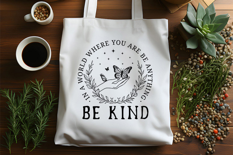 In A World Where You're Be Anything - SVG Butterfly Tote Bag Mockup Image.jpg