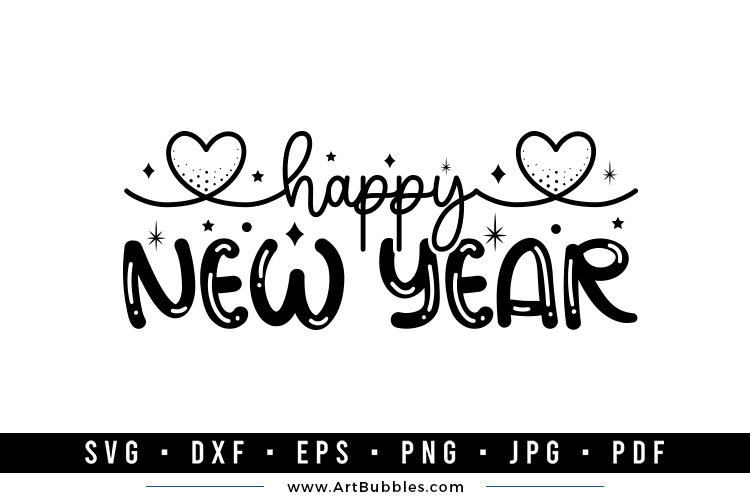 Happy New Year 2023 SVG