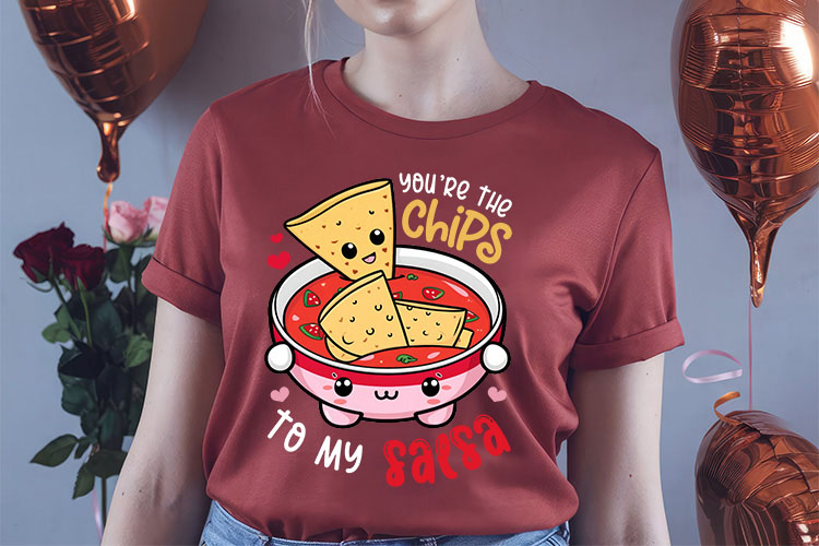 You're the Chips to My Saesa - Valentine Food Sublimation Shirt Mockup Image.jpg