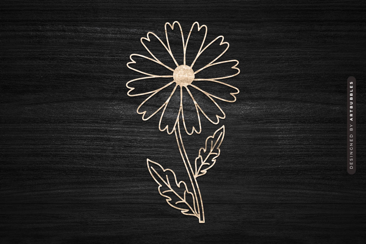 Chicory Laser Cut Wildflower SVG PNG Image 3.jpg