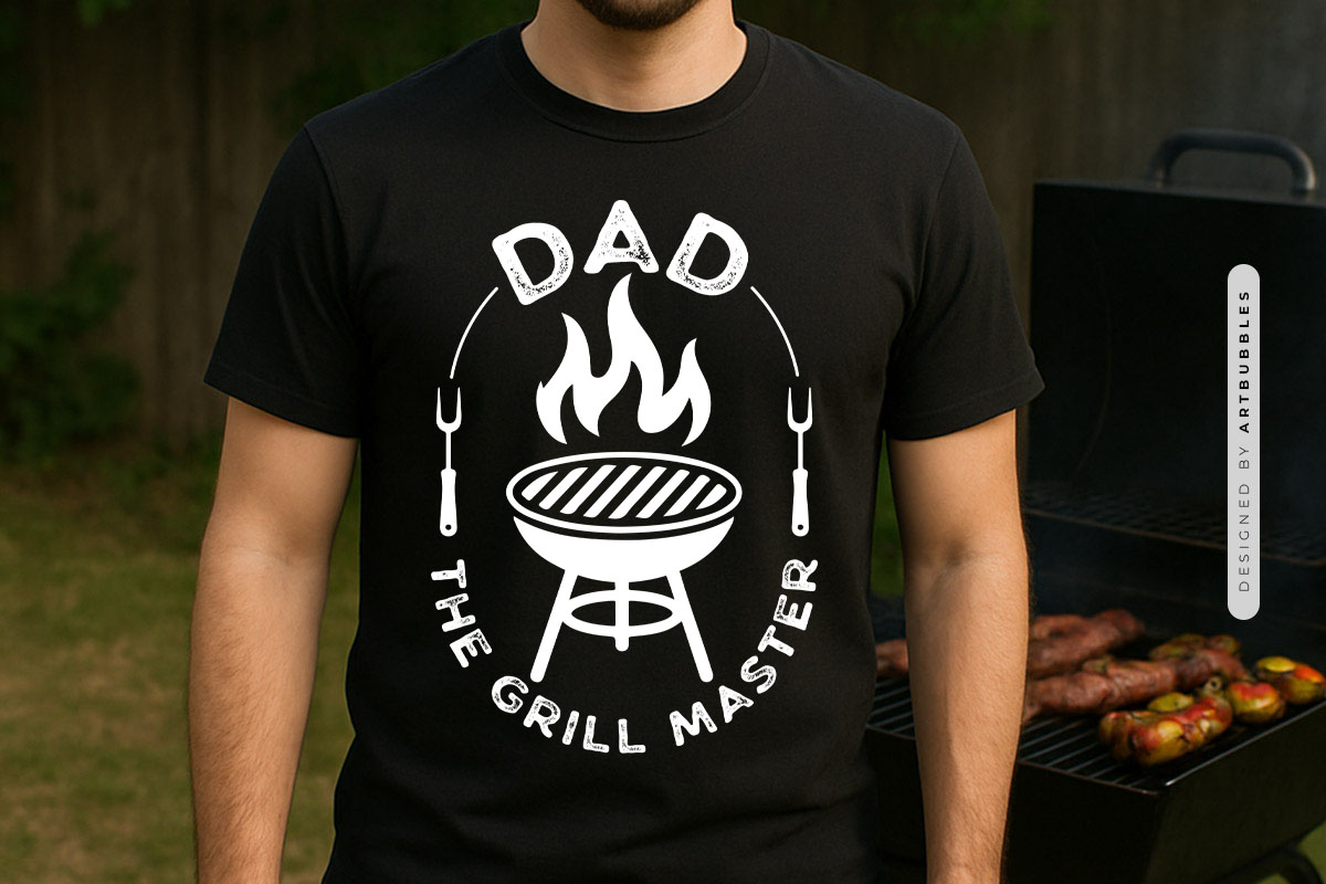 Dad the Grill Master SVG Cutting File Tshirt Mockup Image.jpg