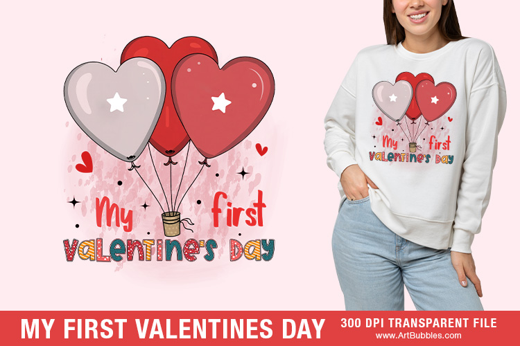 My First Valentine's Day Sublimation Transfers