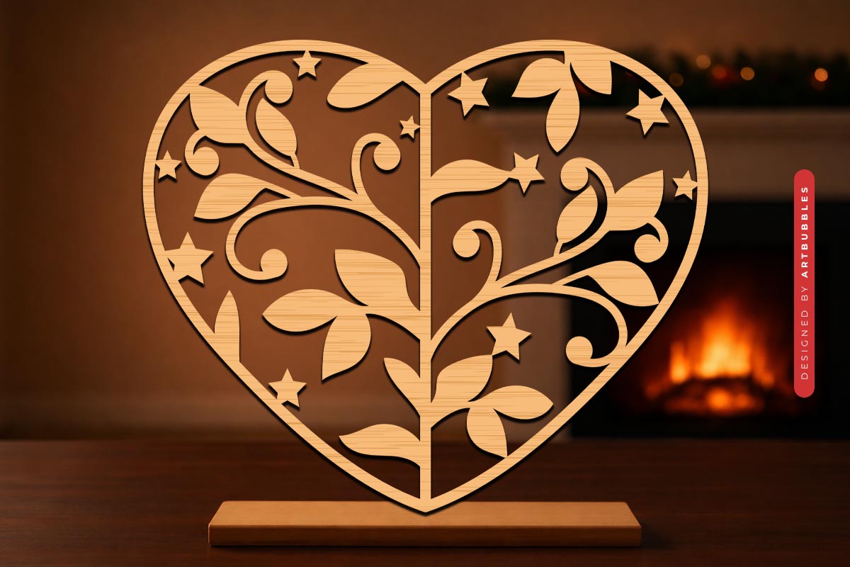 Valentine's Day Heart Laser Cut SVG File Image 2.jpg