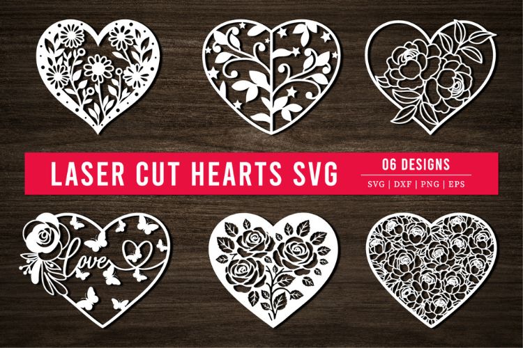Valentine’s Day Heart Laser Cut SVG Bundle