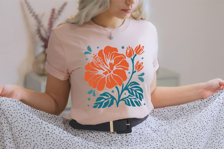 Artistic Hibiscus Flower Abstract SVG Tshirt Mockup Image.jpg