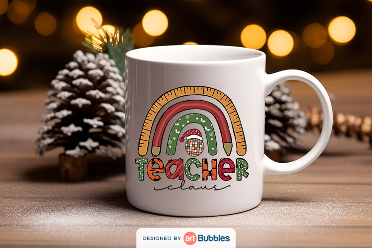 Teacher Claus, Free Christmas Sublimation Shirts Designs Preview 02.jpg