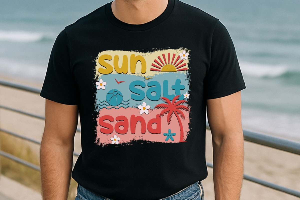 Sun Salt Sand - Summer Sublimation PNG T-shirt Mockup Image.jpg