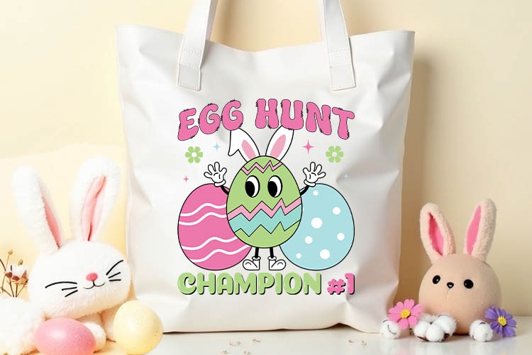Egg Hunt Champion - Easter PNG Sublimation Tote Mockup Image.jpg