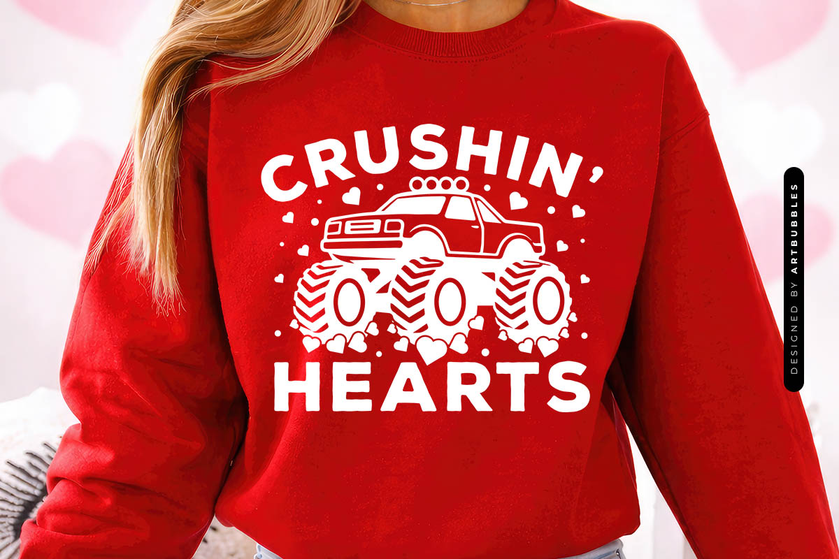 Crushin' Hearts - Valentine's Day SVG File