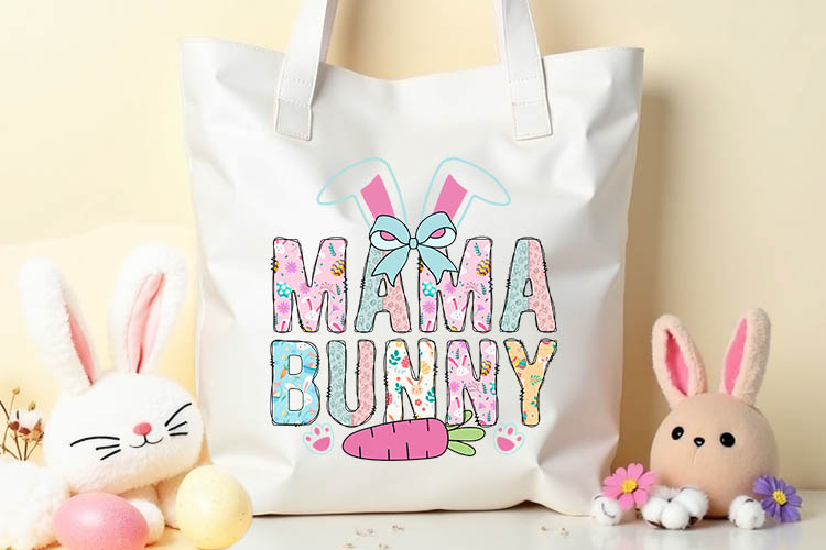 Mama Bunny - Easter Coquette Sublimation Tote Mockup Image.jpg