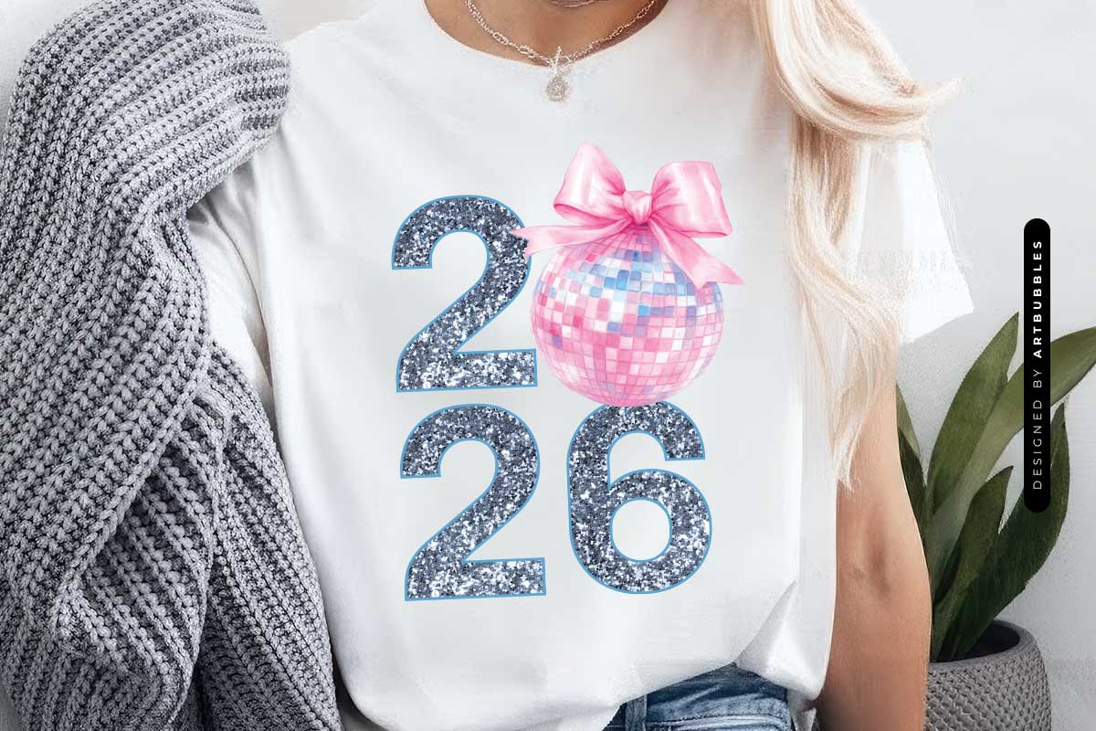 Coquette 2026 New Year Sublimation Design Tshirt Mockup Image.jpg