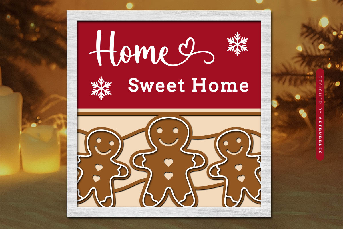 Gingerbread Christmas Layered Shadow Box SVG Image.jpg