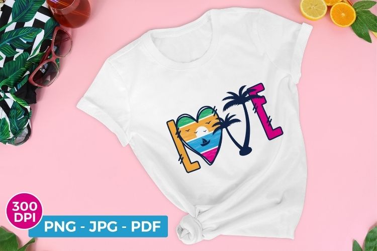Love Summer Sublimation Design PNG Image.jpg
